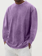 Maglione Uomo Oversize in Maglia con Spalle Scese