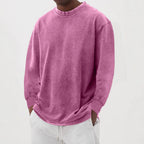 Maglione Uomo Oversize in Maglia con Spalle Scese