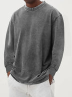 Maglione Uomo Oversize in Maglia con Spalle Scese