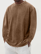 Maglione Uomo Oversize in Maglia con Spalle Scese
