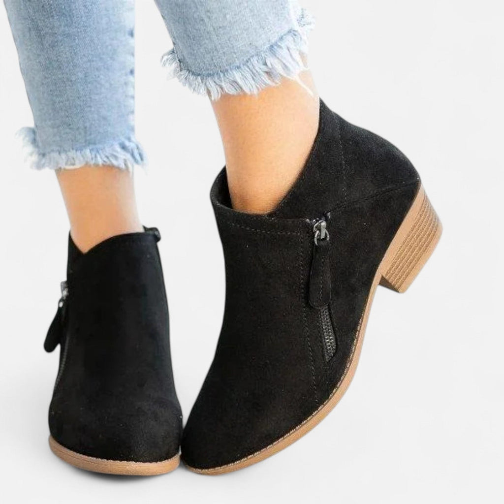 Bottines orthopédiques pour femme en véritable cuir
