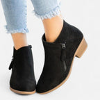 Bottines orthopédiques pour femme en véritable cuir