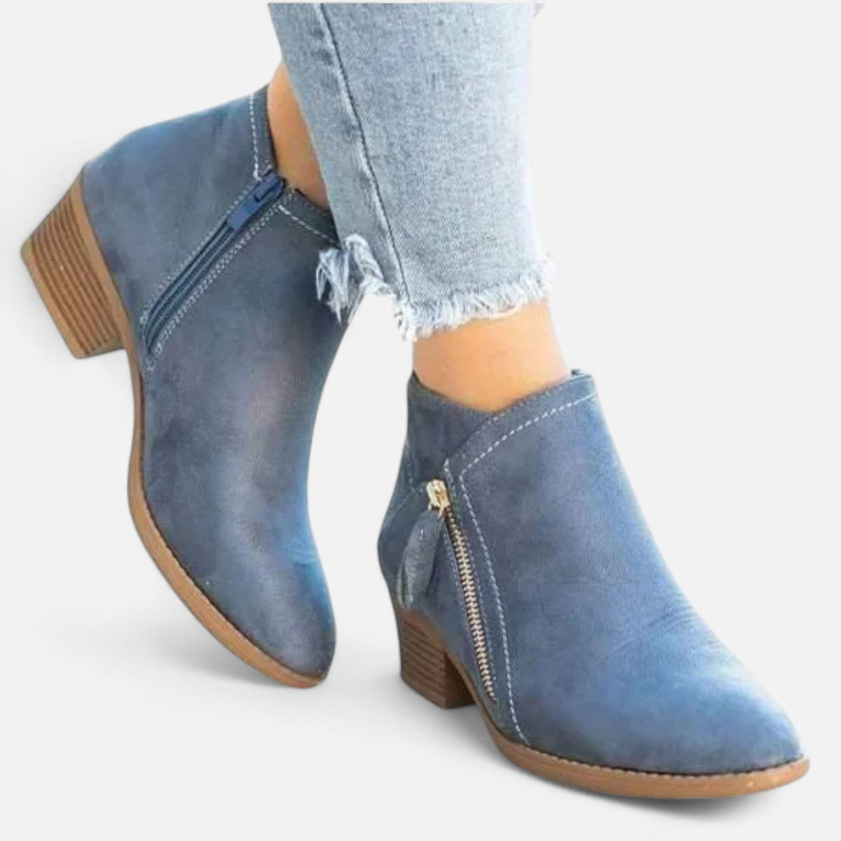 Bottines orthopédiques pour femme en véritable cuir