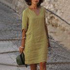 Abito Estivo V-Collo Silhouette Elegante Comfort