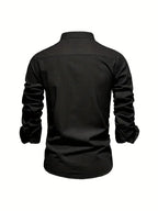 Chemise décontractée homme pour le printemps à boutons ANFINITE