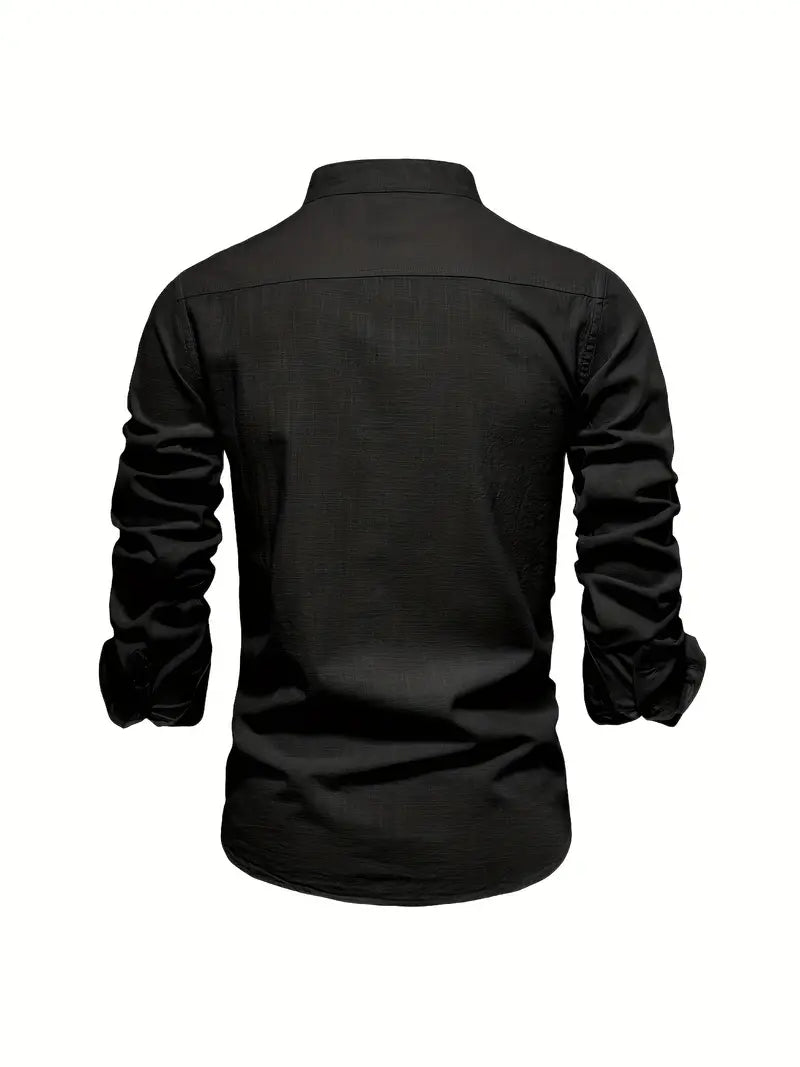 Chemise décontractée homme pour le printemps à boutons ANFINITE