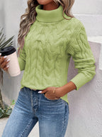 ANFINITE – Maglione Morbido a Collo Alto per Donne