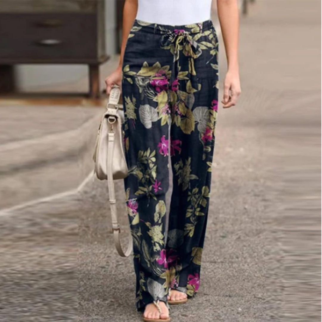 Pantaloni Donna Casual a Vita Media dal Taglio Morbido