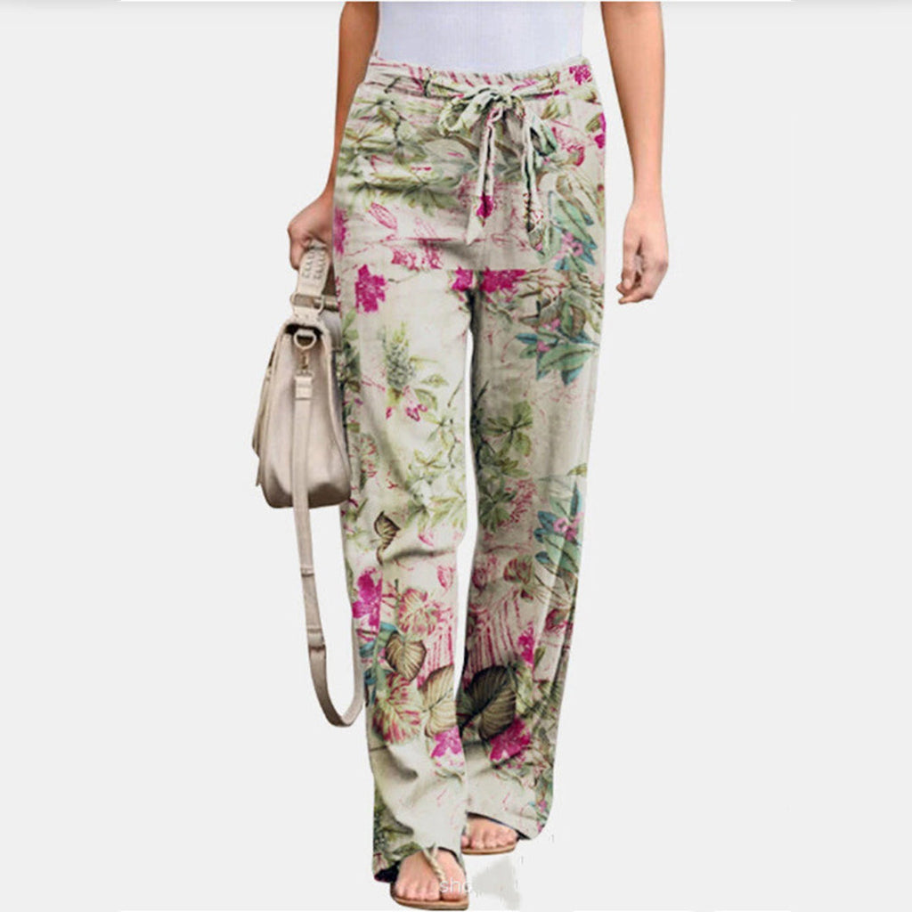 Pantaloni Donna Casual a Vita Media dal Taglio Morbido