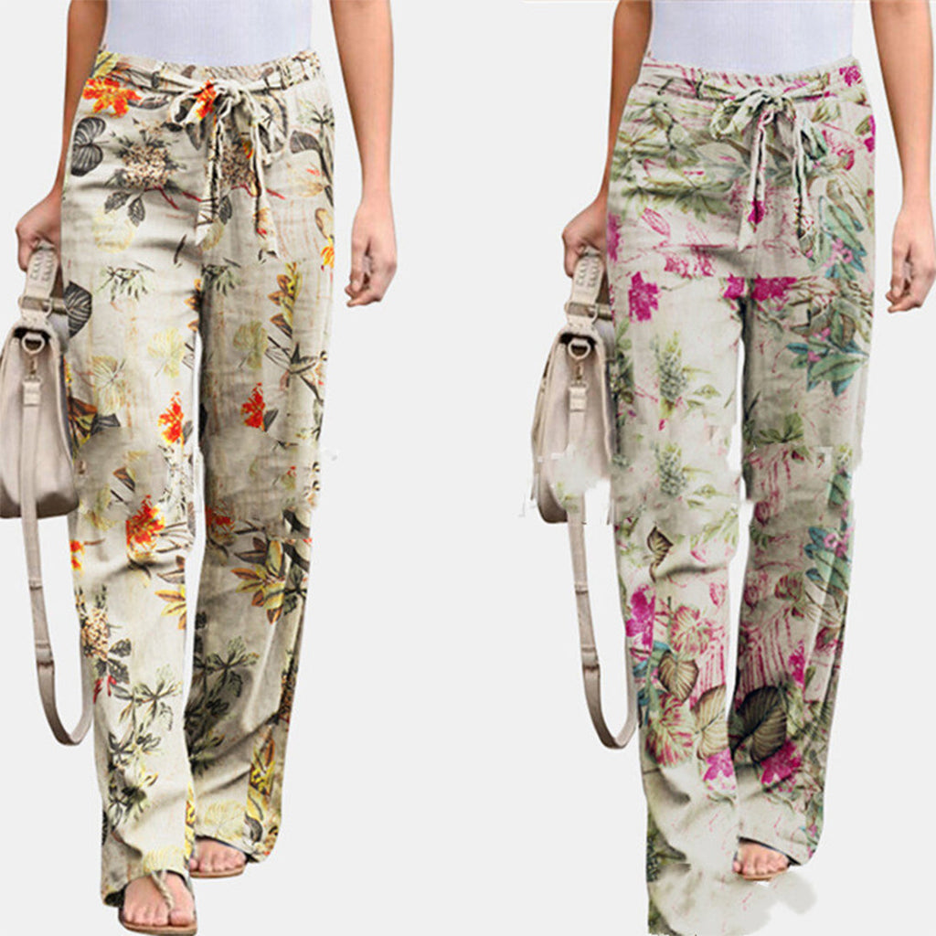 Pantaloni Donna Casual a Vita Media dal Taglio Morbido
