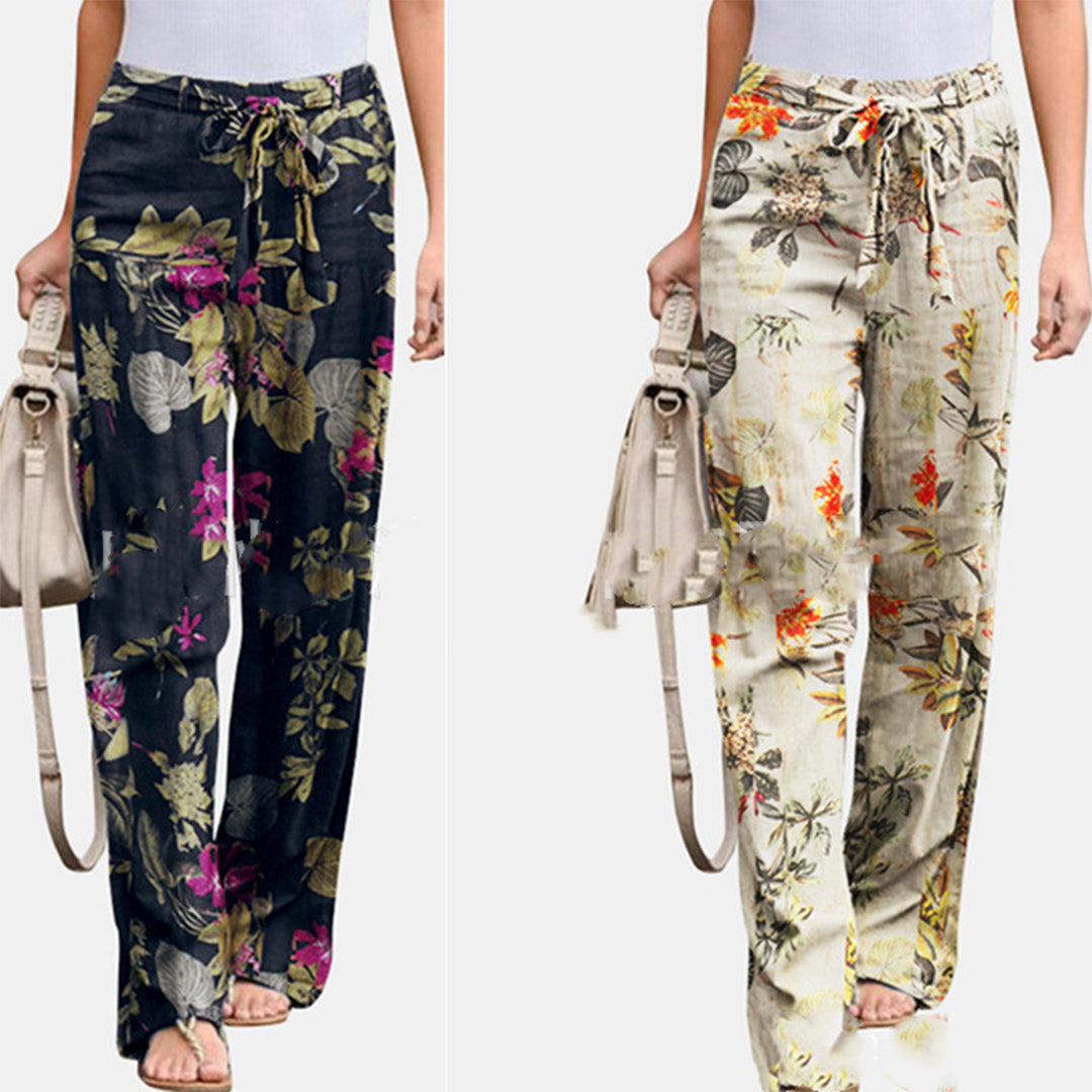Pantaloni Donna Casual a Vita Media dal Taglio Morbido