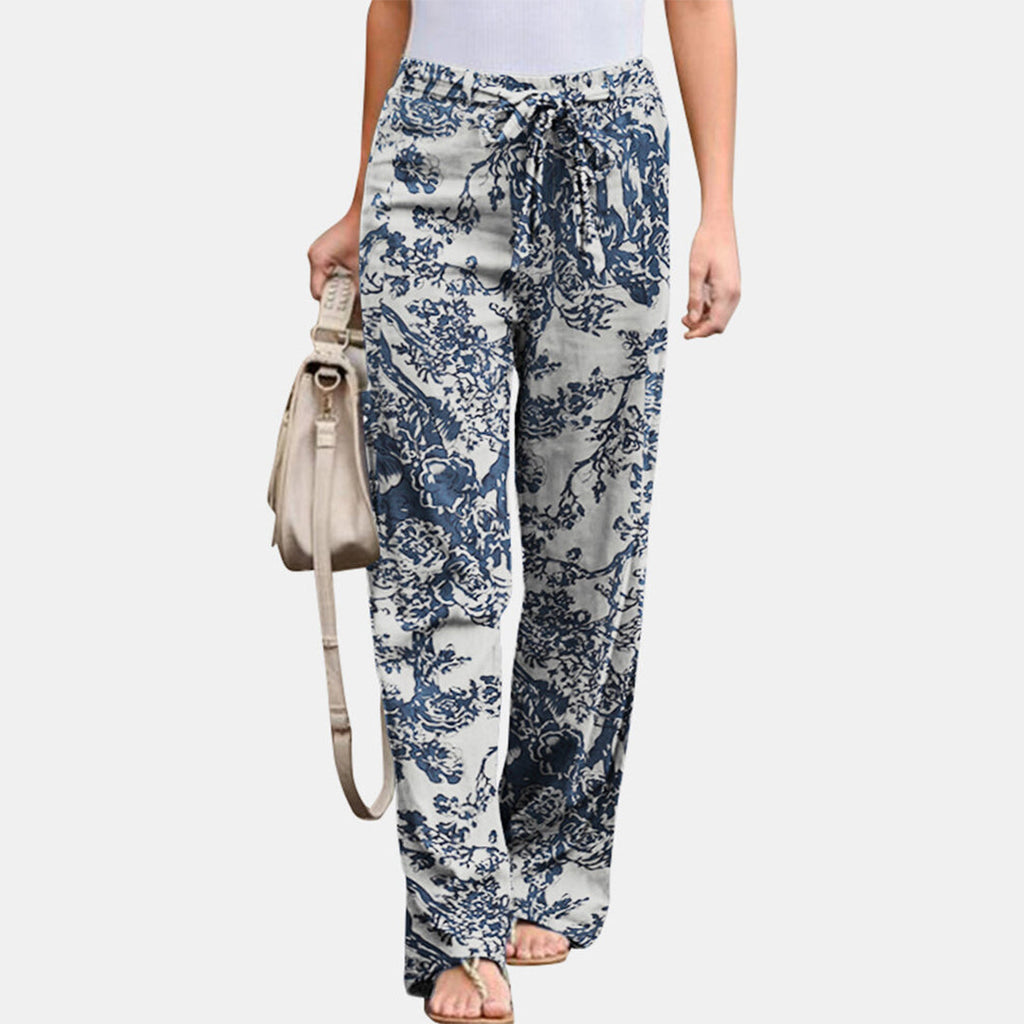 Pantaloni Donna Casual a Vita Media dal Taglio Morbido