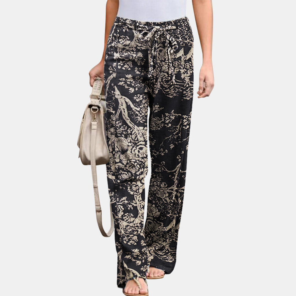 Pantaloni Donna Casual a Vita Media dal Taglio Morbido