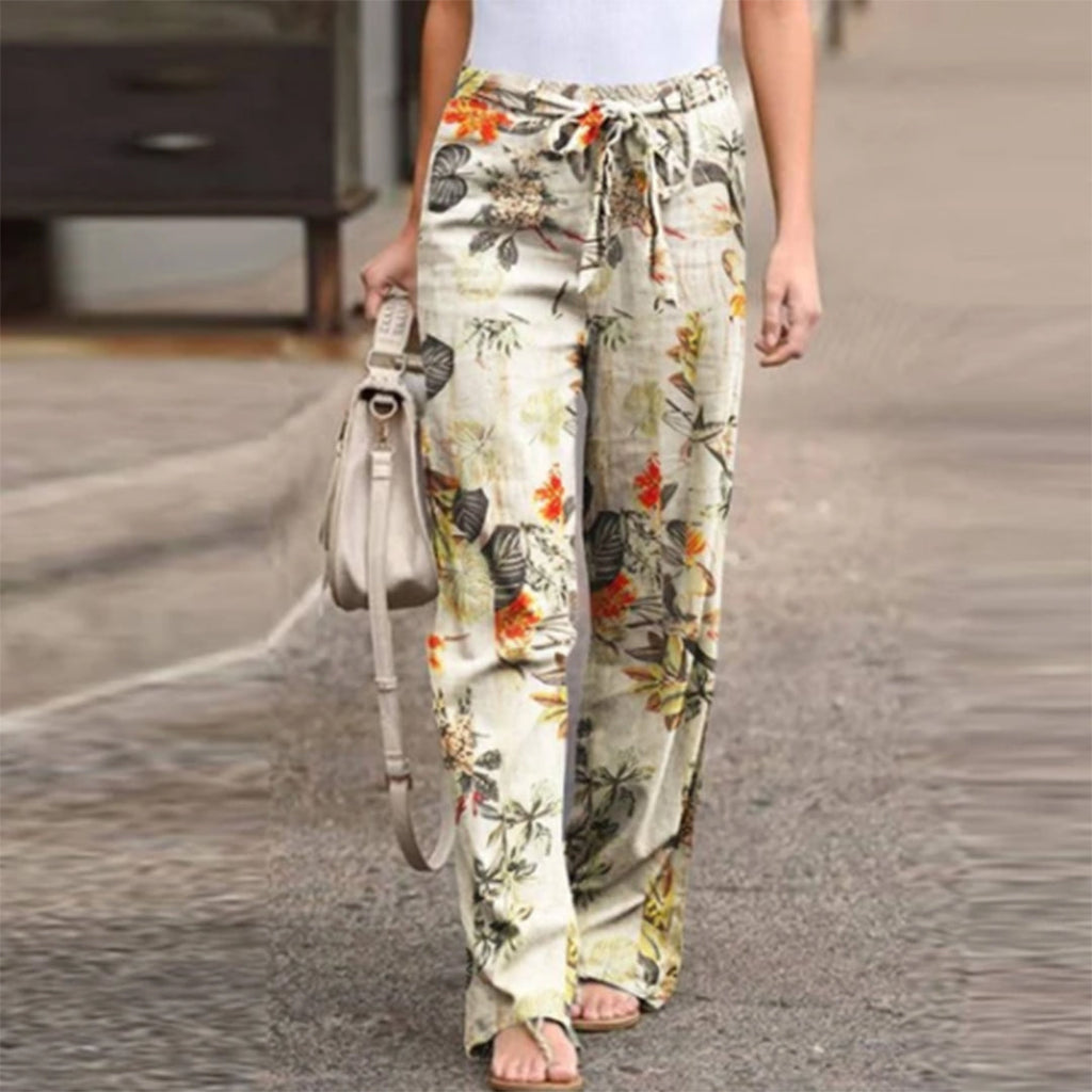 Pantaloni Donna Casual a Vita Media dal Taglio Morbido