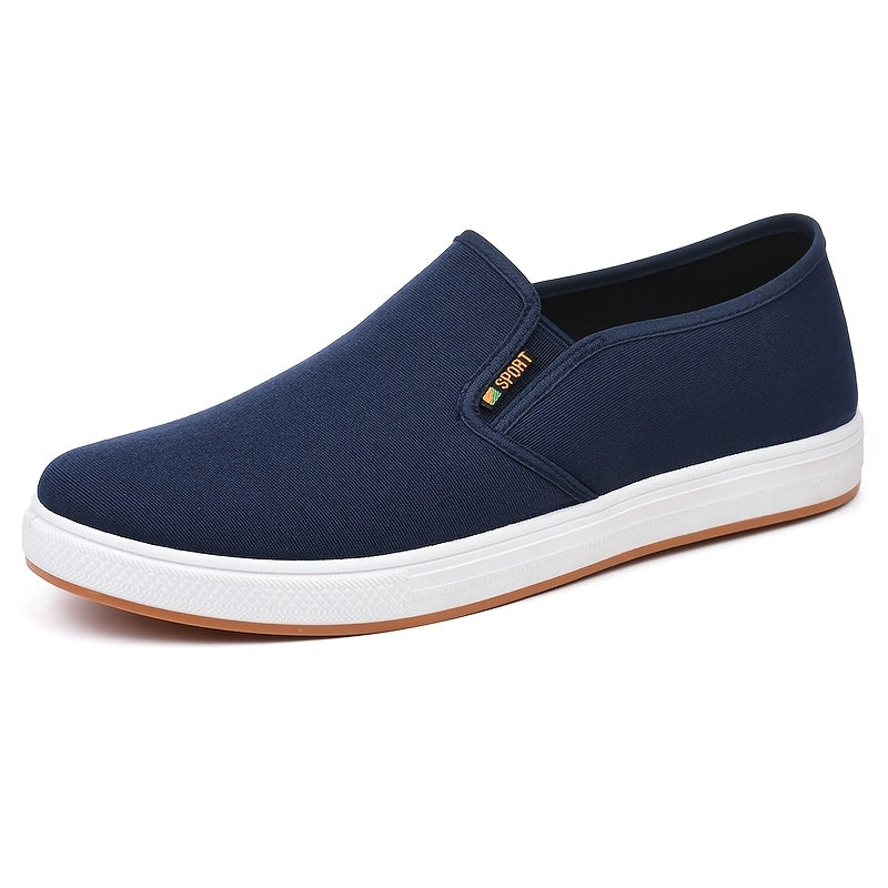 Mocassins homme en toile à enfiler - légers, confortables et avec empiècements élastiques