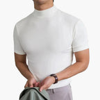 T-Shirt Uomo Slim Fit con Collo Alto