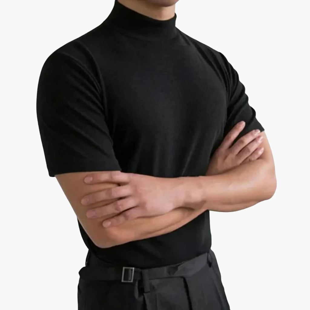 T-Shirt Uomo Slim Fit con Collo Alto