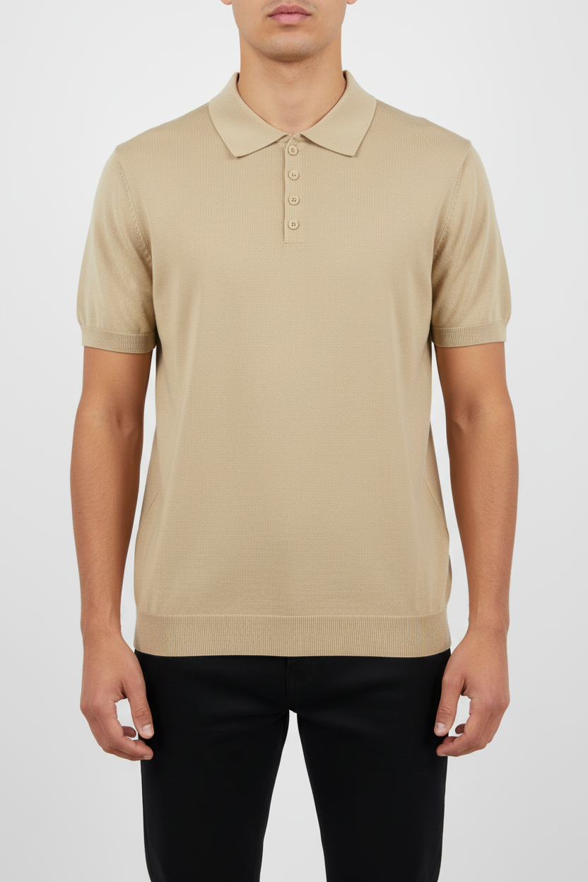 Polo Vigo con Struttura Micro-Mesh e Vestibilità Slim
