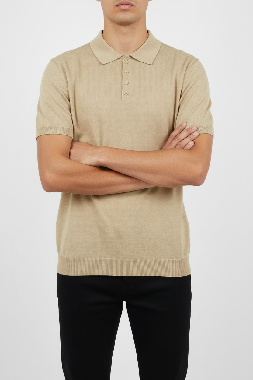 Polo Vigo con Struttura Micro-Mesh e Vestibilità Slim