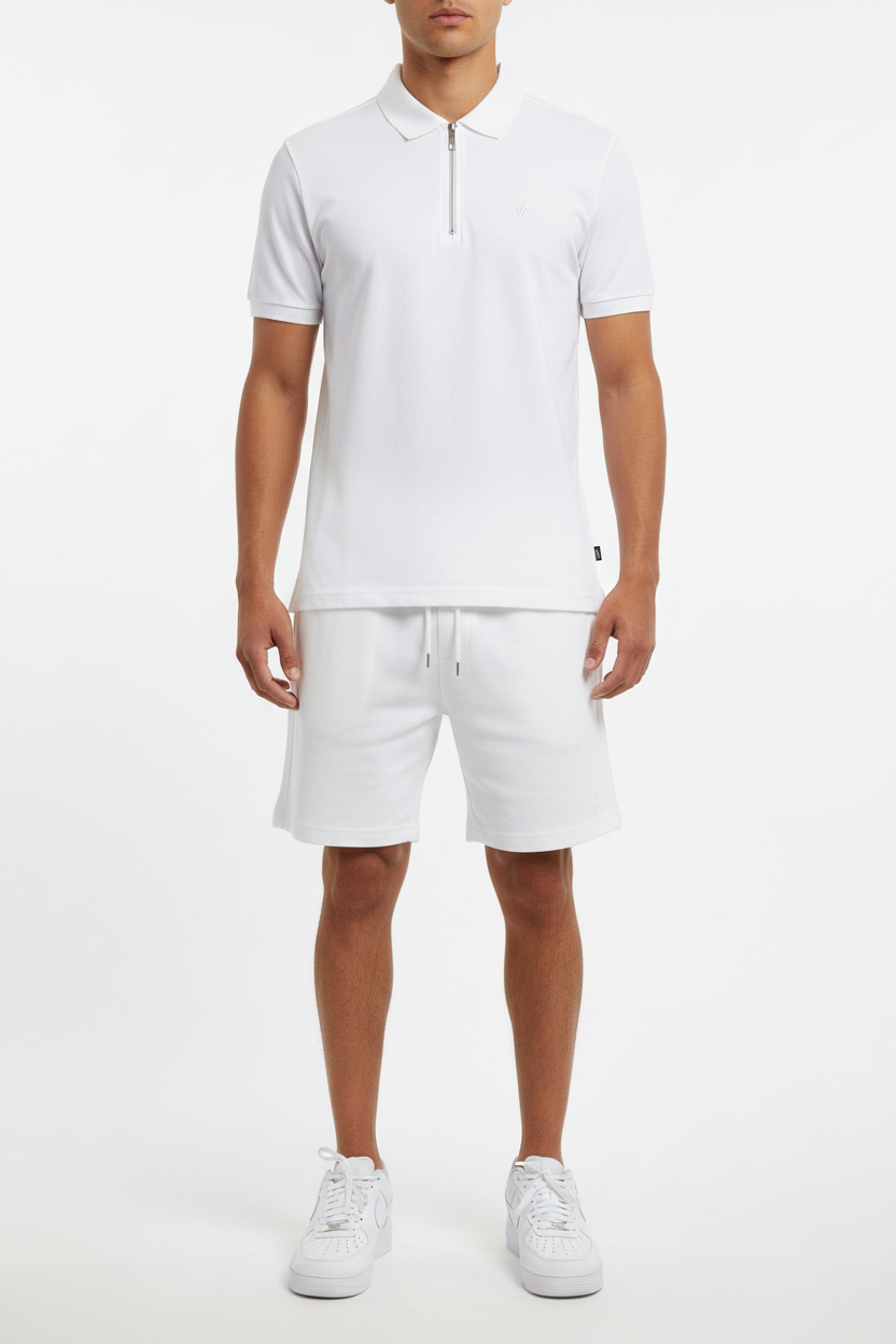 Ibiza Polo Set con Zip e Design Slim Fit