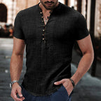 Camicia Henley Uomo in Lino