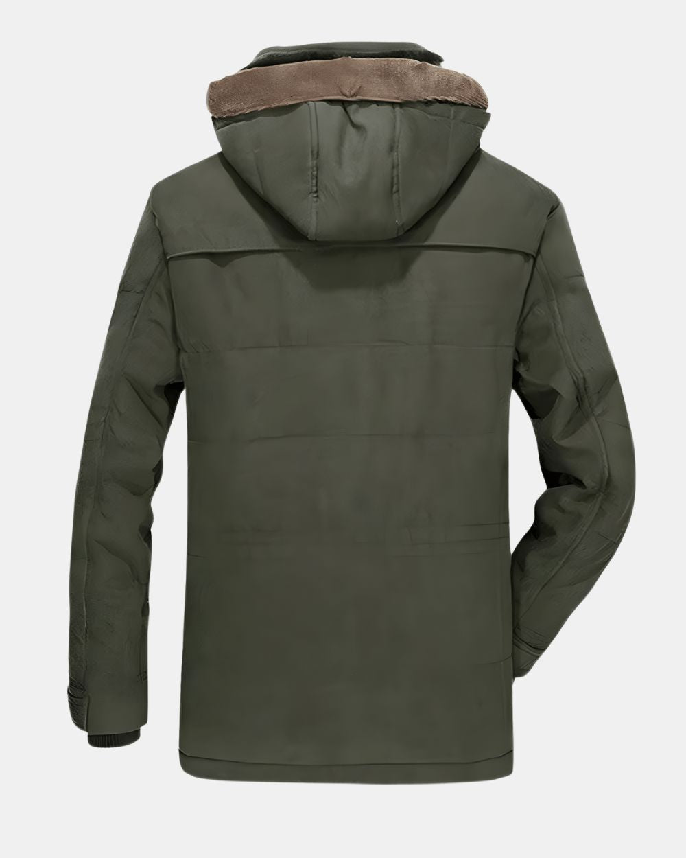 Chaqueta de invierno para hombre con capucha – parka acolchada y cálida con bolsillos