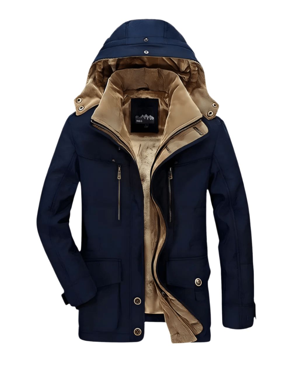 Veste d’hiver pour homme avec capuche – Parka matelassée chaude avec poches