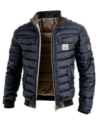 Giacca Uomo Trapuntata Leggera Slim Fit con Collo Alto