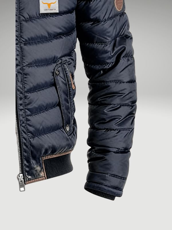Giacca Uomo Trapuntata Leggera Slim Fit con Collo Alto