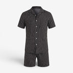 Completo da Uomo ANFINITE con Camicia a Righe e Pantaloncini