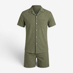Completo da Uomo ANFINITE con Camicia a Righe e Pantaloncini