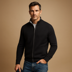 Cardigan Uomo Classico in Maglia con Zip Integrale