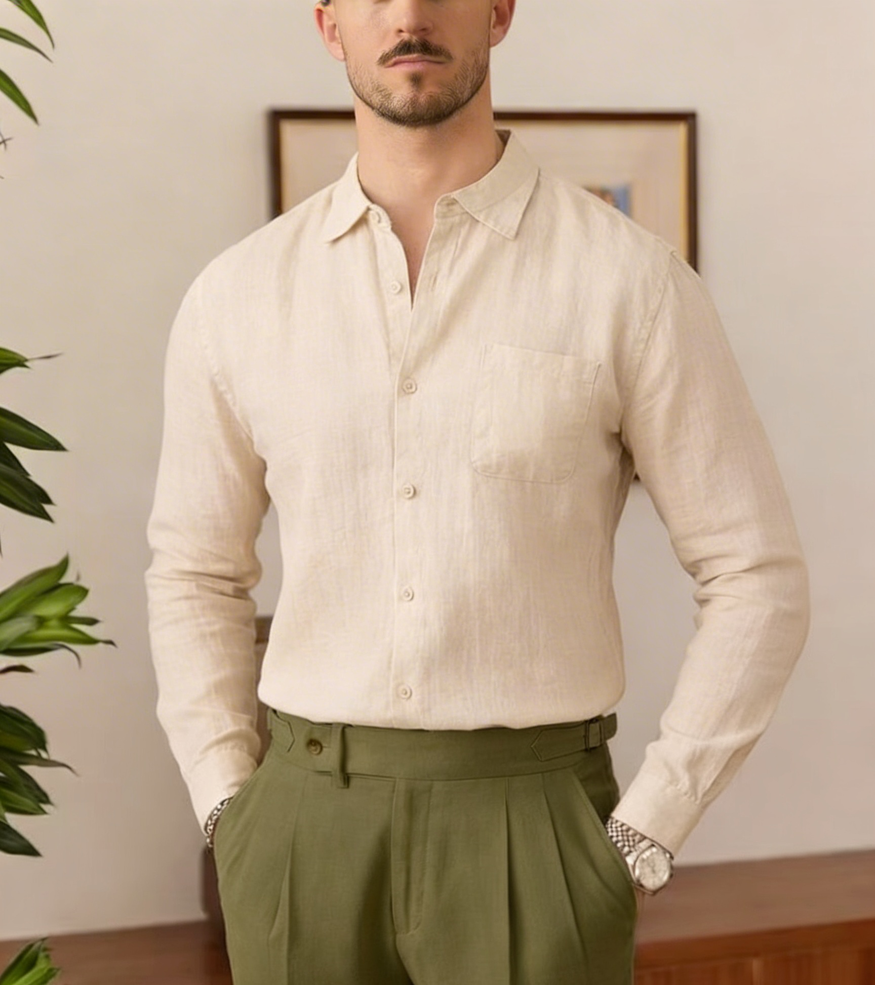 Camicia Uomo Aldo in Lino