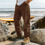 Pantalones de hombre de pana - pierna recta, elegantes e informales