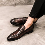 Mocassini Uomo Slip-On in Vera Pelle