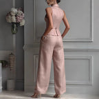Ensemble femme avec gilet et pantalon de tailleur