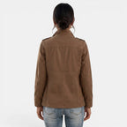Chaqueta utilitaria ligera para mujer con cremallera