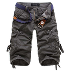 Shorts Cargo Uomo con Cintura e Tasche Multiple