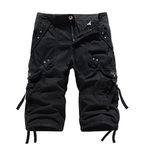 Shorts Cargo Uomo con Cintura e Tasche Multiple