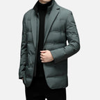 Chaqueta de invierno para hombre Valmonti - Plumífero elegante acolchado con cuello chal