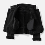 Giacca Biker Donna in Camoscio con Revers in Lana d’Agnello