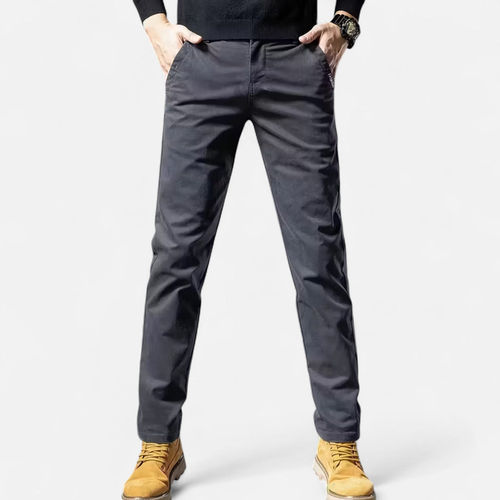 Pantaloni Eleganti Uomo Valmonti in Cotone – Taglio Sartoriale a Gamba Dritta