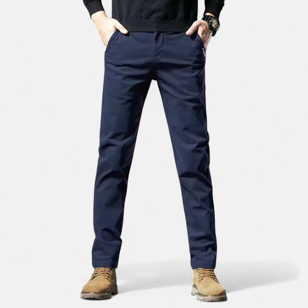 Pantaloni Eleganti Uomo Valmonti in Cotone – Taglio Sartoriale a Gamba Dritta