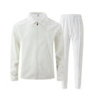 Completo Uomo Due Pezzi in Tessuto Strutturato – Giacca con Zip e Pantaloni Casual Eleganti