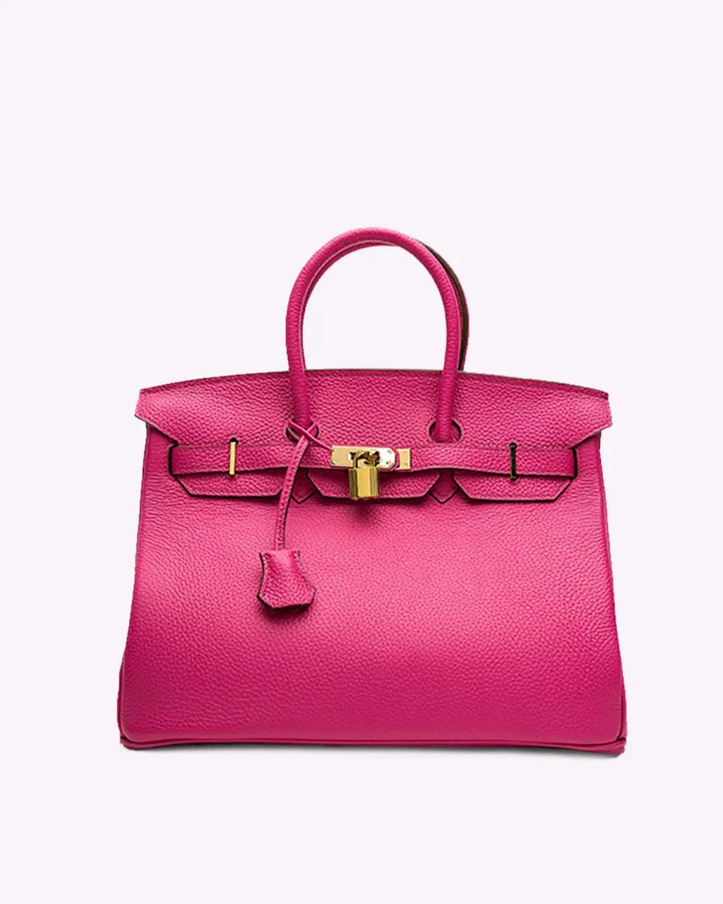 Borsa a Mano Donna in Vera Pelle Cognac