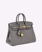 Borsa a Mano Donna in Vera Pelle Cognac