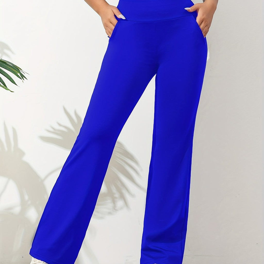 Pantaloni Sportivi Donna Elasticizzati a Zampa