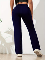 Pantaloni Sportivi Donna Elasticizzati a Zampa