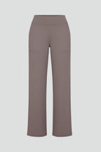 Pantaloni Donna Pull-On a Vita Alta con Gamba Ampia