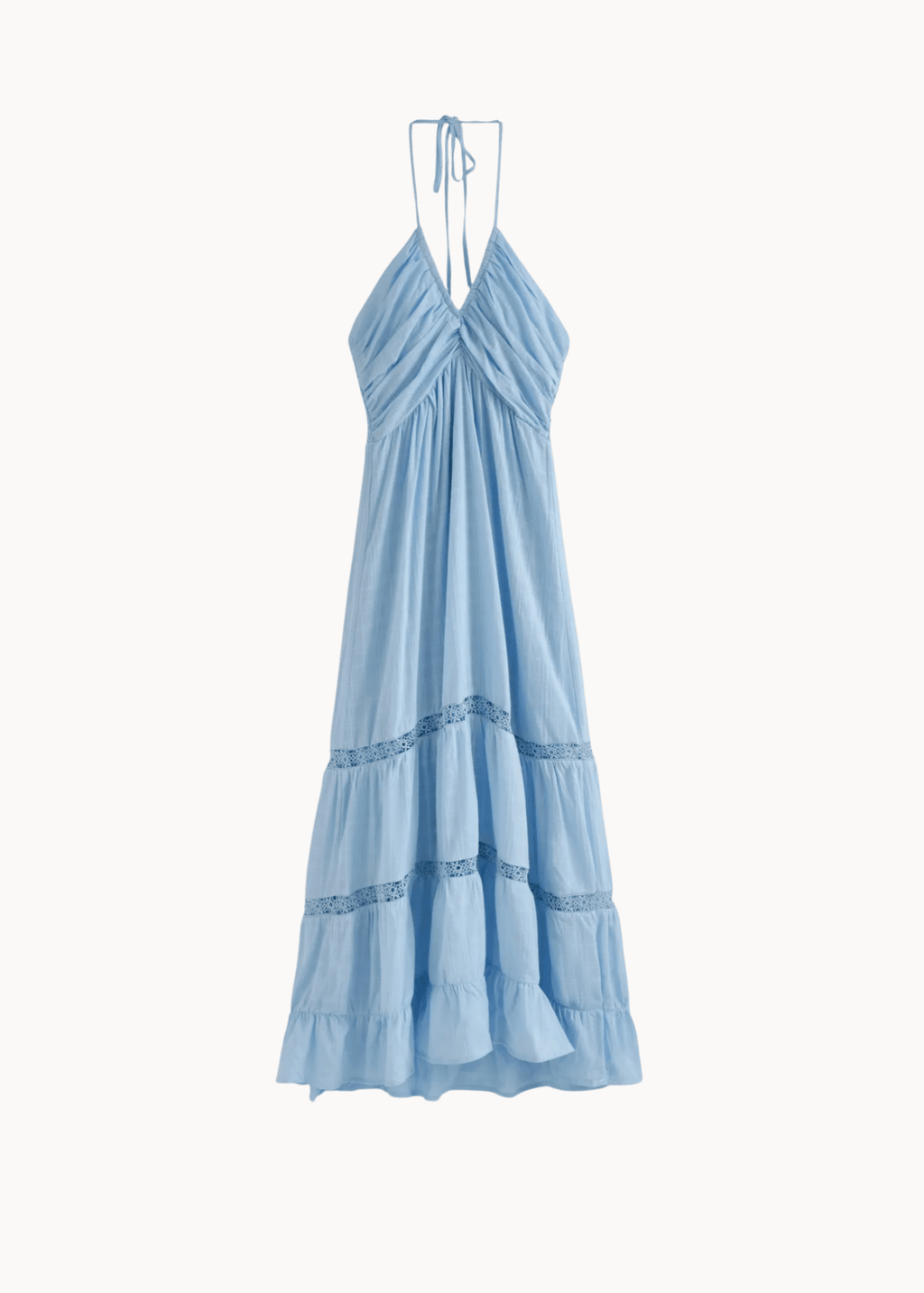 Jasmin Maxi Kjole med Feminine Detaljer